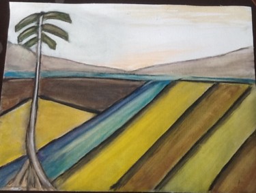 Pintura intitulada "A plantaçāo" por Nilda Raw, Obras de arte originais, Outro
