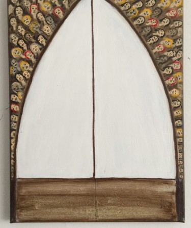 Peinture intitulée "Sacred Song" par Nilda Raw, Œuvre d'art originale, Acrylique