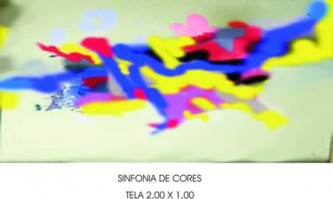 Pintura intitulada "SINFONIA DE CORES -…" por Nilo Marques Gouvea, Obras de arte originais