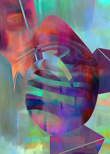 Digitale Kunst mit dem Titel "steygg-v2" von Nilreëm, Original-Kunstwerk, Digitale Malerei