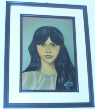 Painting titled "Vaninha" by Nilton Pina Morgado, Original Artwork