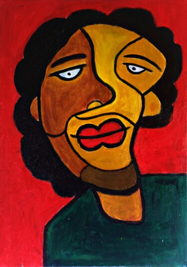 Painting titled "Pedro Loves" by Nilupul Jayathunga, Original Artwork, Acrylic
