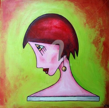 Painting titled "Rotkäppchen" by Nina Boos, Original Artwork, Other