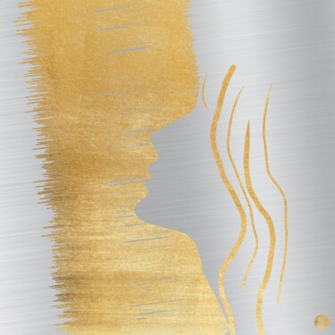 「Das Gesicht」というタイトルのデジタルアーツ Nina Florence Junckerによって, オリジナルのアートワーク, デジタルコラージュ
