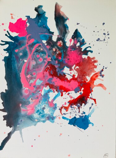 Die Galaxie 2 Malerei mit dem Titel "Die Galaxie 2" von Nina Gogia, Original-Kunstwerk, Acryl