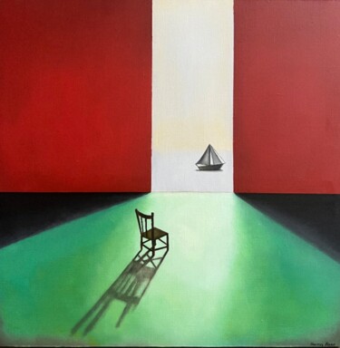 Pintura titulada "Scarlet sails" por Nina Grighel, Obra de arte original, Oleo Montado en Bastidor de camilla de madera