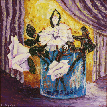 Pintura intitulada "Still Life Acrylic…" por Nina Karymova (Nino), Obras de arte originais, Acrílico