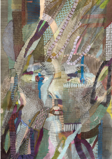 Картина под названием "quiet sounds" - Nina Kruser, Подлинное произведение искусства, Акрил Установлен на картон