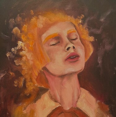 Картина под названием "Oil on canvas Portr…" - Nina Narimanova, Подлинное произведение искусства, Масло