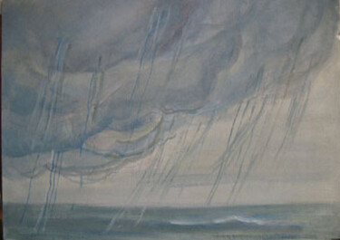Картина под названием "Дождь 2007" - Нина Перфильева, Подлинное произведение искусства