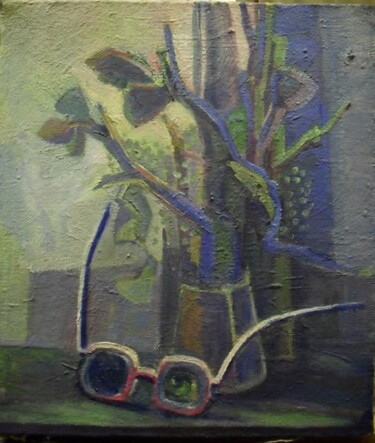 Картина под названием "Натюрморт с очками" - Нина Перфильева, Подлинное произведение искусства
