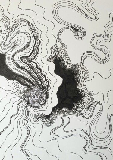 "mind" başlıklı Resim Нина Петрова tarafından, Orijinal sanat, Jel kalem