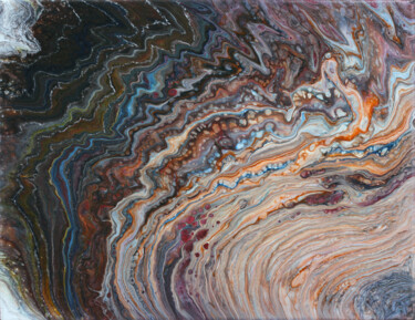 Malerei mit dem Titel "Multi-colored fanta…" von Nina Proshkina, Original-Kunstwerk, Acryl