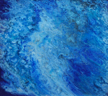 Painting titled "" Quiet wave "" by Nina Proshkina, Original Artwork, Acrylic