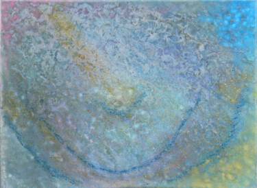 Painting titled "" Mysterious  cosmo…" by Nina Proshkina, Original Artwork, Acrylic