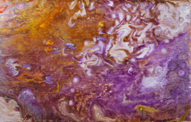 Schilderij getiteld "" Lilac  waves  "" door Nina Proshkina, Origineel Kunstwerk, Acryl