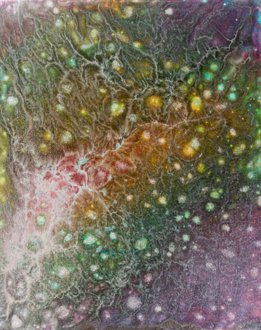 Peinture intitulée ""  Crystal  rain "" par Nina Proshkina, Œuvre d'art originale, Acrylique