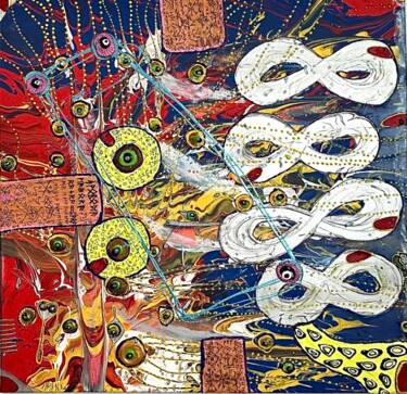 Картина под названием "Law 3 - infinity in…" - Nina Rassen, Подлинное произведение искусства, Акрил