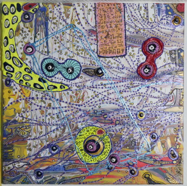 Картина под названием "The series “Laws of…" - Nina Rassen, Подлинное произведение искусства, Акрил Установлен на Деревянная…