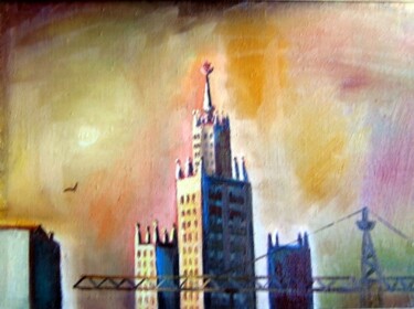 Peinture intitulée "moscow" par Nina Silaeva, Œuvre d'art originale