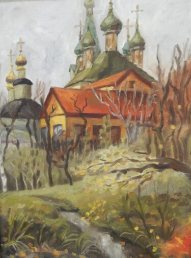 Malerei mit dem Titel "Под Серпуховым Serp…" von Nina Silaeva, Original-Kunstwerk, Öl