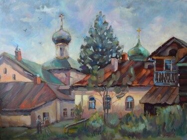 Картина под названием "Борисоглебский в ма…" - Nina Silaeva, Подлинное произведение искусства, Масло