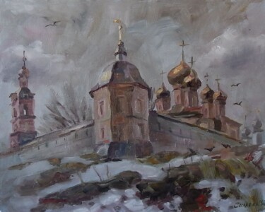 Painting titled "Переславль. У Гориц…" by Nina Silaeva, Original Artwork, Oil