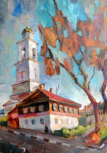 Pintura intitulada "Серпухов. Осень" por Nina Silaeva, Obras de arte originais, Óleo