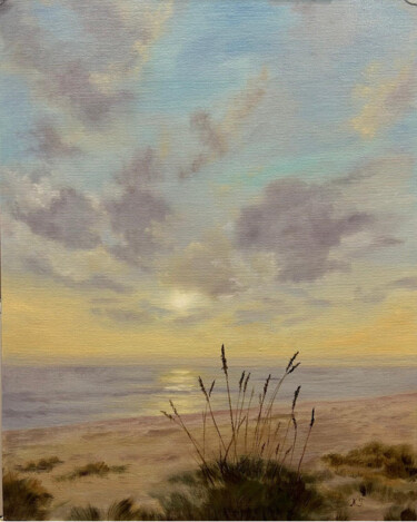 Картина под названием "дюны у моря" - Nina Toman, Подлинное произведение искусства, Масло