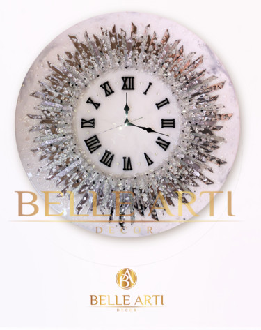 Картина под названием "Часы настенные из н…" - Nina Kravchenko, Подлинное произведение искусства, Акрил