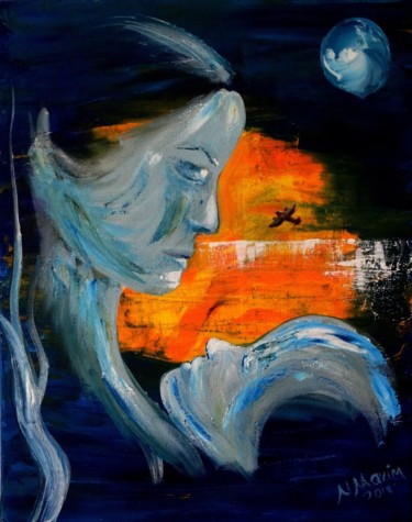 Pittura intitolato "Silent Emotions" da Nina Maxim, Opera d'arte originale, Olio