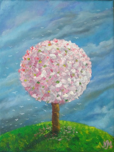 Painting titled "Seasons - Spring" by Nina Mitkova, Original Artwork, Oil