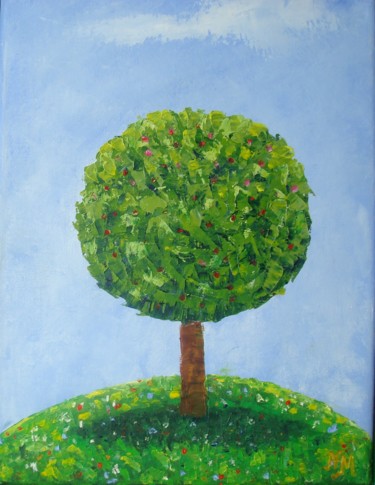 Картина под названием "Seasons - Summer" - Nina Mitkova, Подлинное произведение искусства, Масло