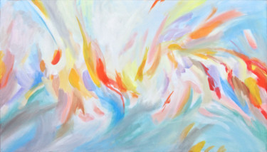 Painting titled "PHOENIX" by Nina Rêve, Original Artwork, Acrylic