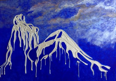 Pintura titulada "La Sinuosidad" por Nina Reyes Guzmán, Obra de arte original
