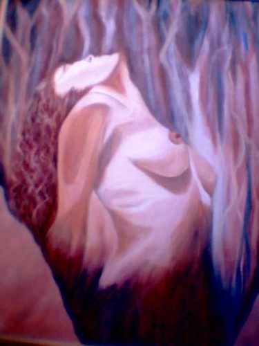 Pintura titulada "Cuerpo de Mujer" por Nina Reyes Guzmán, Obra de arte original