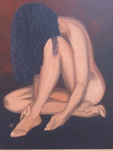 Pintura titulada "Capullo" por Nina Reyes Guzmán, Obra de arte original
