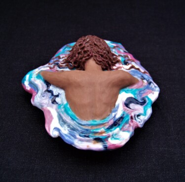Sculpture intitulée "La mélasse" par Nina Seror, Œuvre d'art originale, Pâte polymère