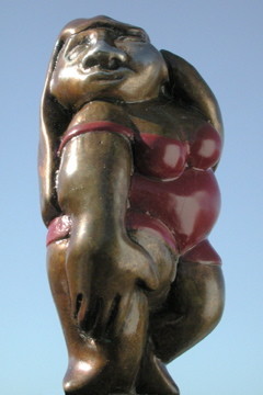Sculpture titled "Ode to Venus" by Nina Winters, Original Artwork, Metals