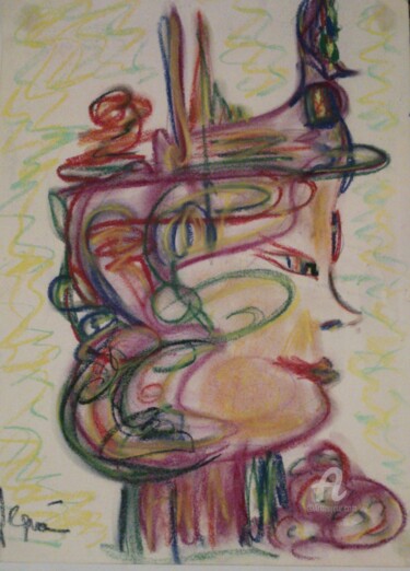 Dessin intitulée "PRINCE DE LA VÉRITÉ" par Arqué, Œuvre d'art originale, Pastel