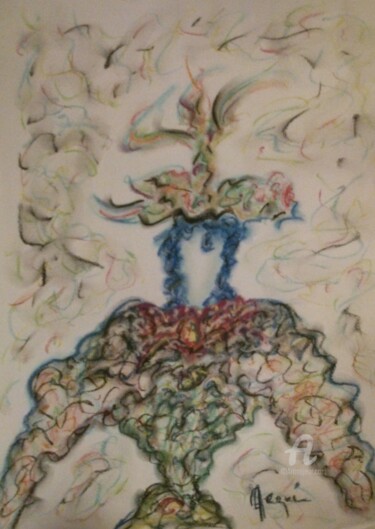 Painting titled "ALEJANDRO" by Arqué, Original Artwork, Pastel