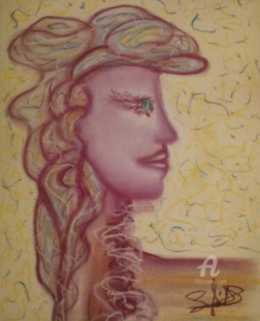 Painting titled "MOUVANCE" by Arqué, Original Artwork, Pastel