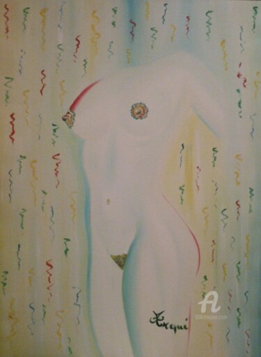 Peinture intitulée "CORP DE DÉSIR" par Arqué, Œuvre d'art originale, Huile