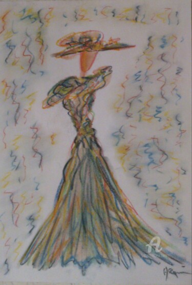 Drawing titled "SUMMER DE VIVALDI" by Arqué, Original Artwork, Pastel