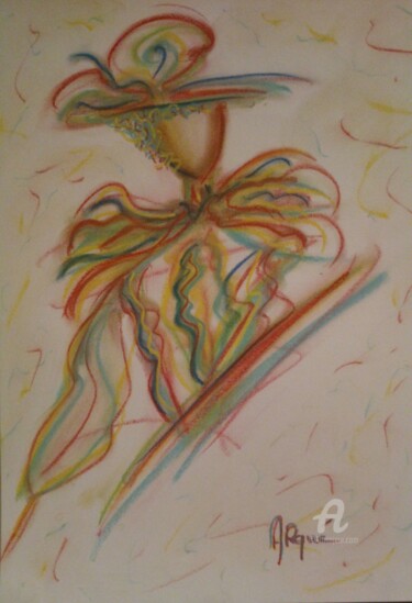 Drawing titled "LE PRINCE ENCHANTER…" by Arqué, Original Artwork, Pastel