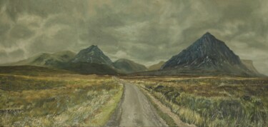 Schilderij getiteld "Glencoe Road" door Ninfa Fluida Gallery, Origineel Kunstwerk, Olie