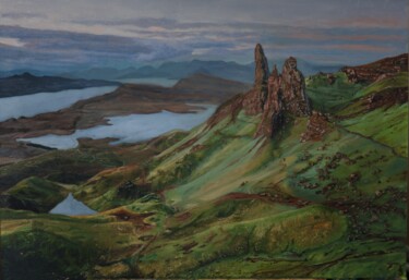 Pintura intitulada "Dawn of the world" por Ninfa Fluida Gallery, Obras de arte originais, Óleo