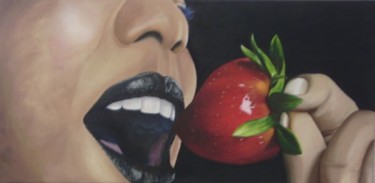 Pintura intitulada "The strawberry - Pi…" por Faithartes, Obras de arte originais