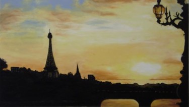 Pintura intitulada "Paris - Pintura a ó…" por Faithartes, Obras de arte originais