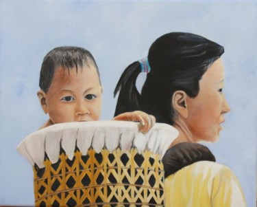 Pintura intitulada "Mães do Mundo V" por Faithartes, Obras de arte originais